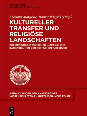 cover image of Kultureller Transfer und religiöse Landschaften